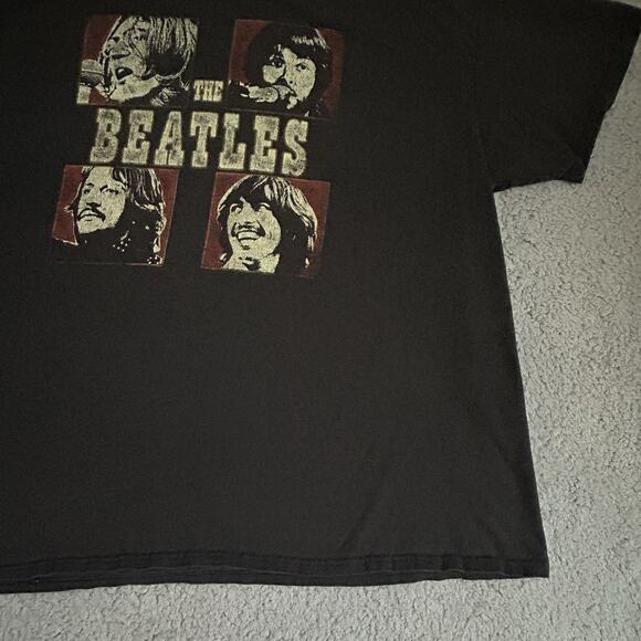 The Beatles T Shirt Adult Size 2XL Black Band Short Sleeve Graphic T Apple Corp - Picture 6 of 11